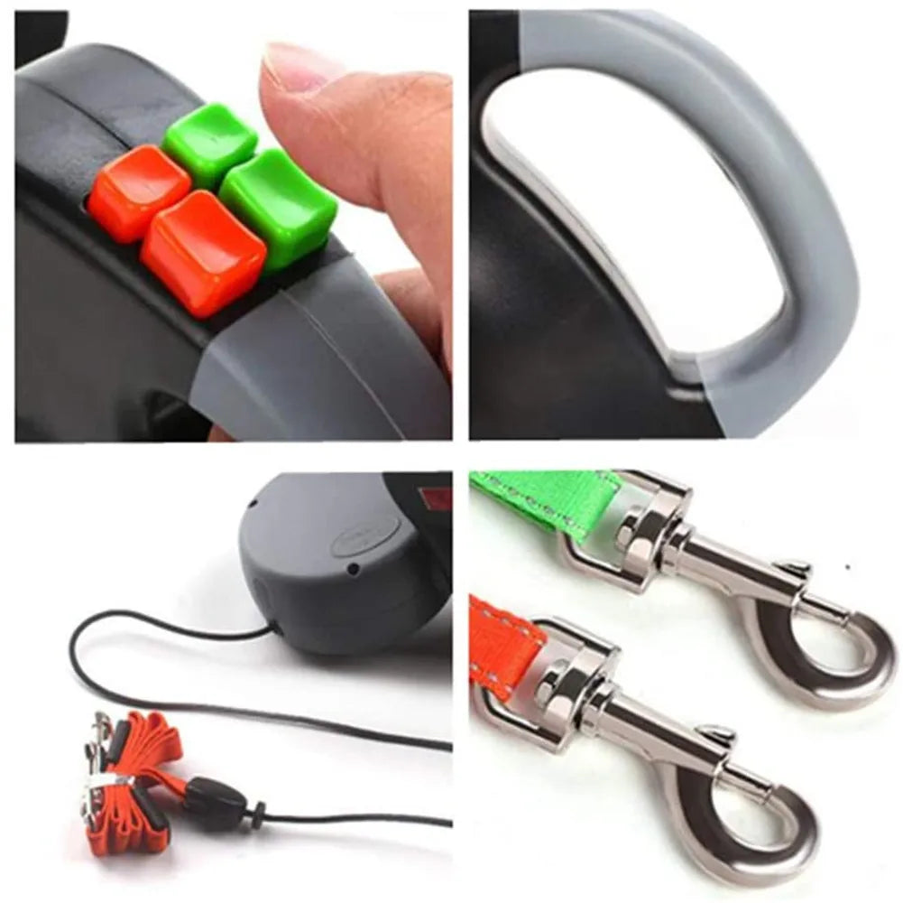 Double Dogs Extendable Retractable Lead