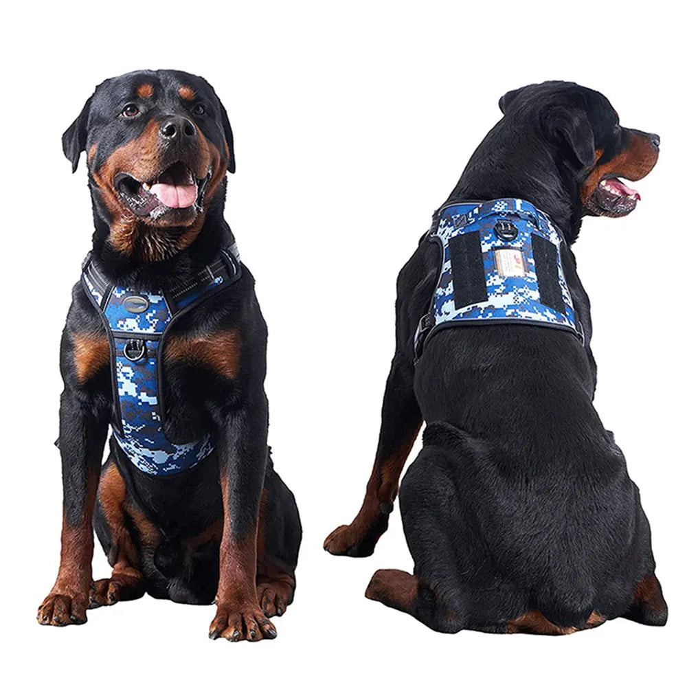 Reflective Tactical Harness For Large Small Dogs