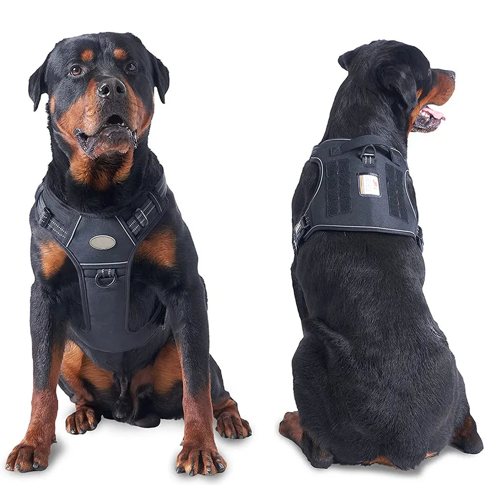 Reflective Tactical Harness For Large Small Dogs