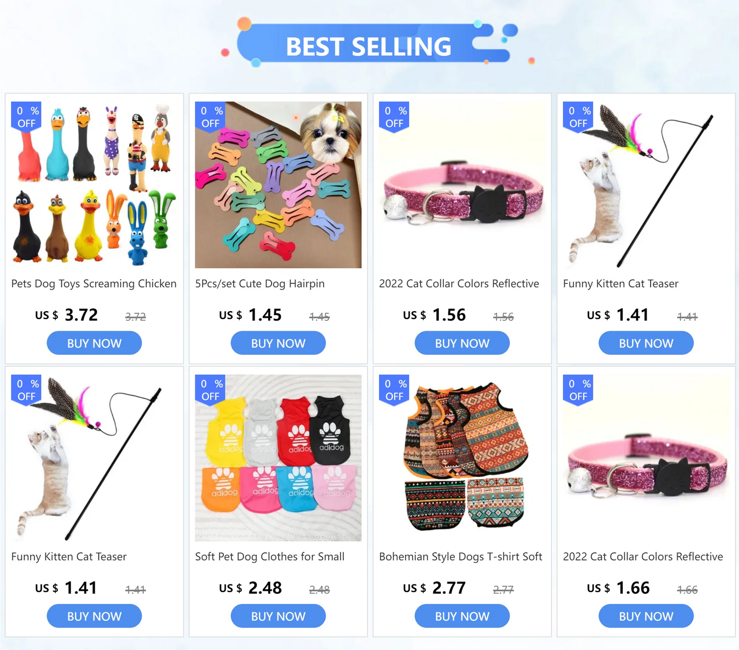 Colorful Bone Shape Hairpin For Pets