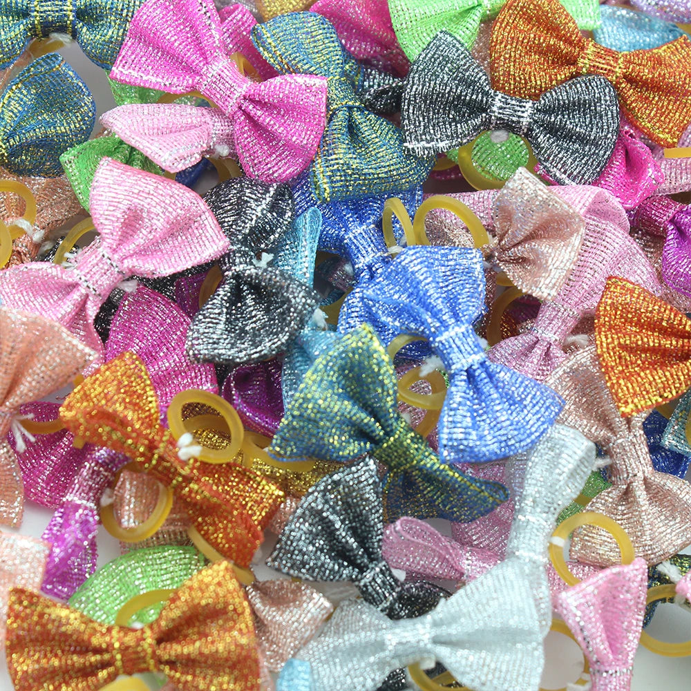 Set Cute Yorkie Pet Bows