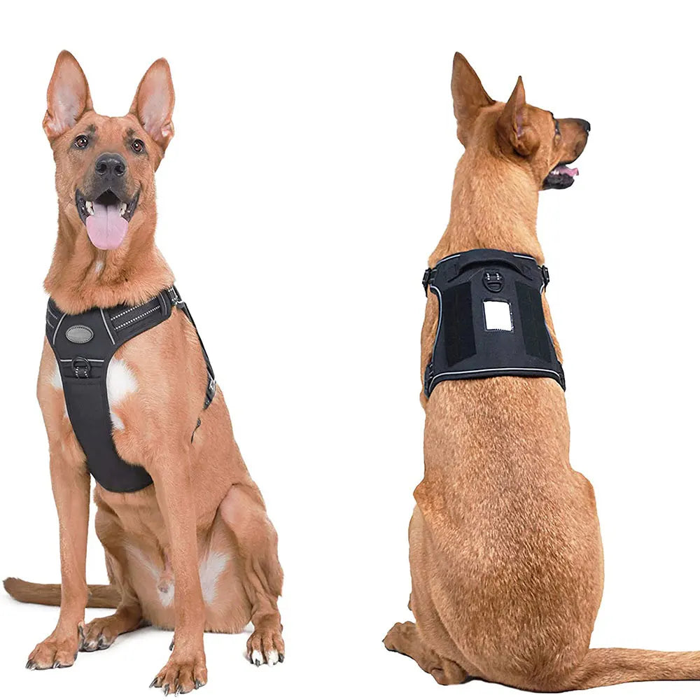 Reflective Tactical Harness For Large Small Dogs