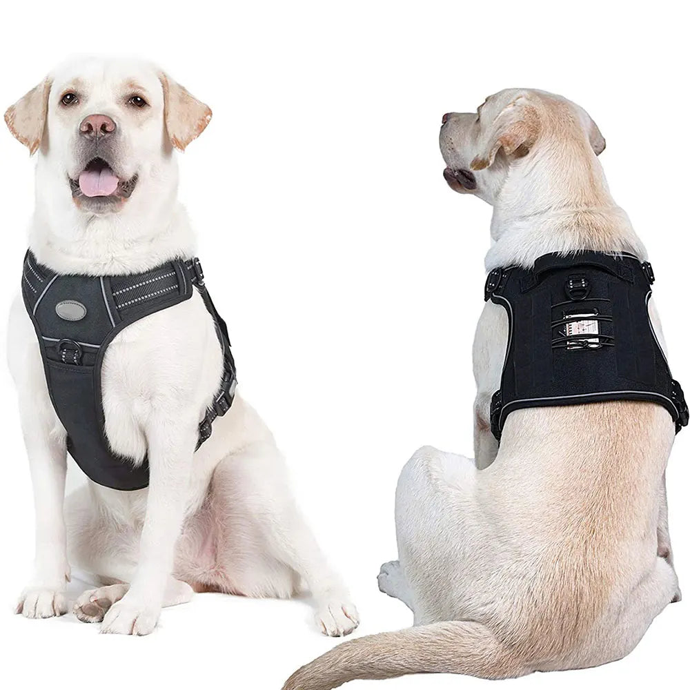 Reflective Tactical Harness For Large Small Dogs