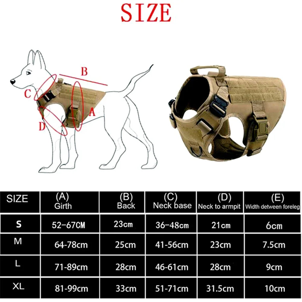 Military Large Dog Harness