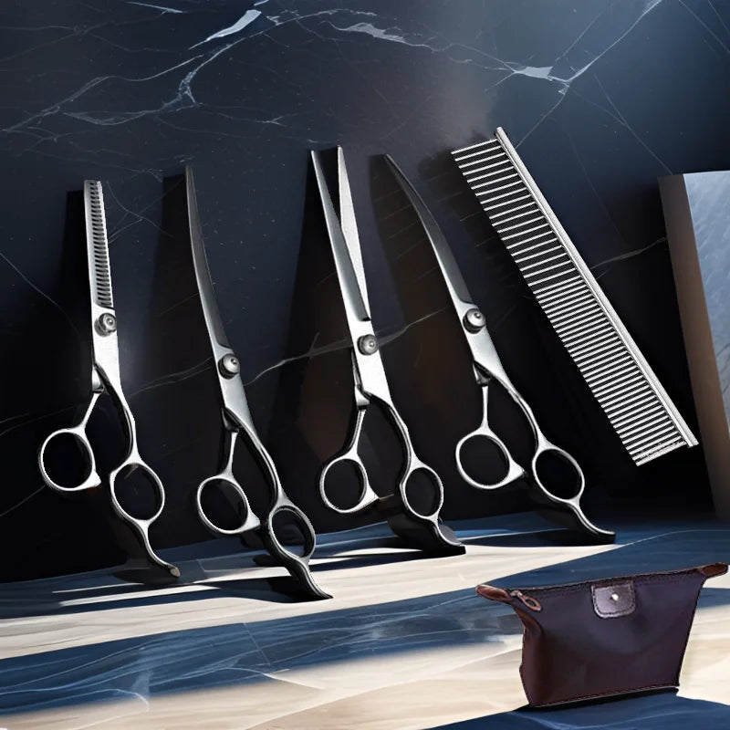 Premium Pet Grooming Scissors Set