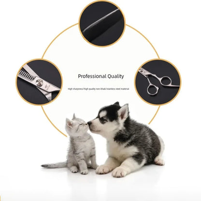 Premium Pet Grooming Scissors Set