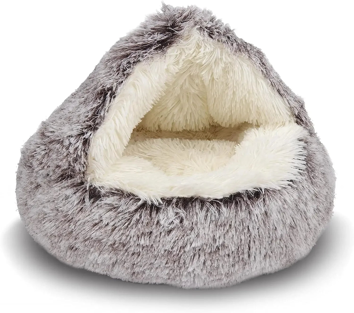 Cozy Round Pet Bed with Detachable Cover