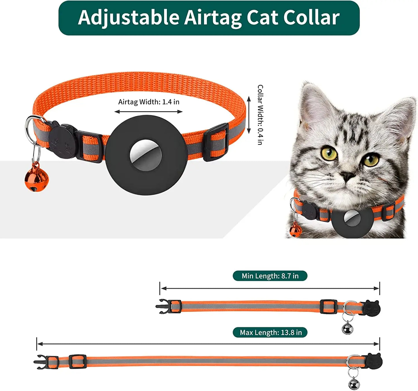 Breakaway Airtag Cat Collar