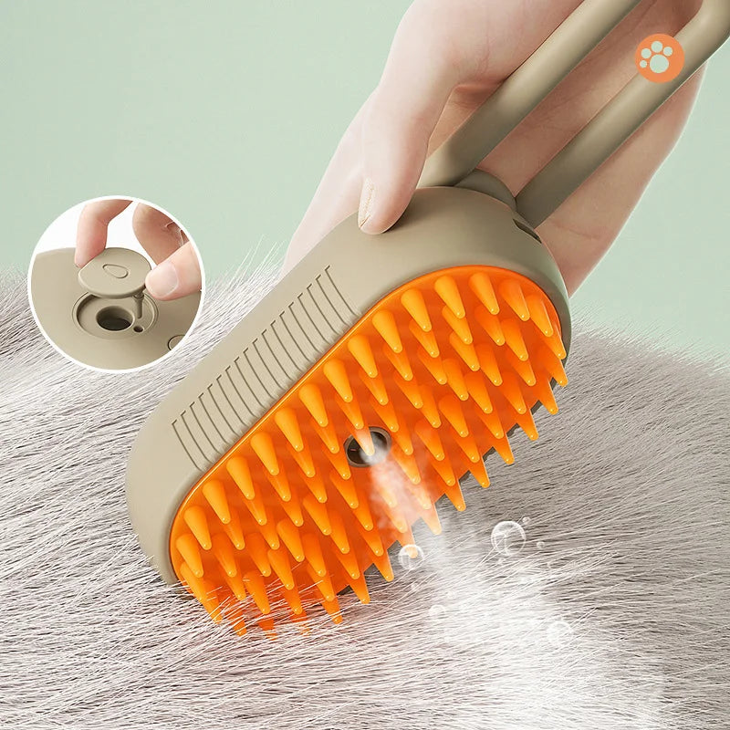 3 In 1 Cat Steam Brush Electric Cat Comb