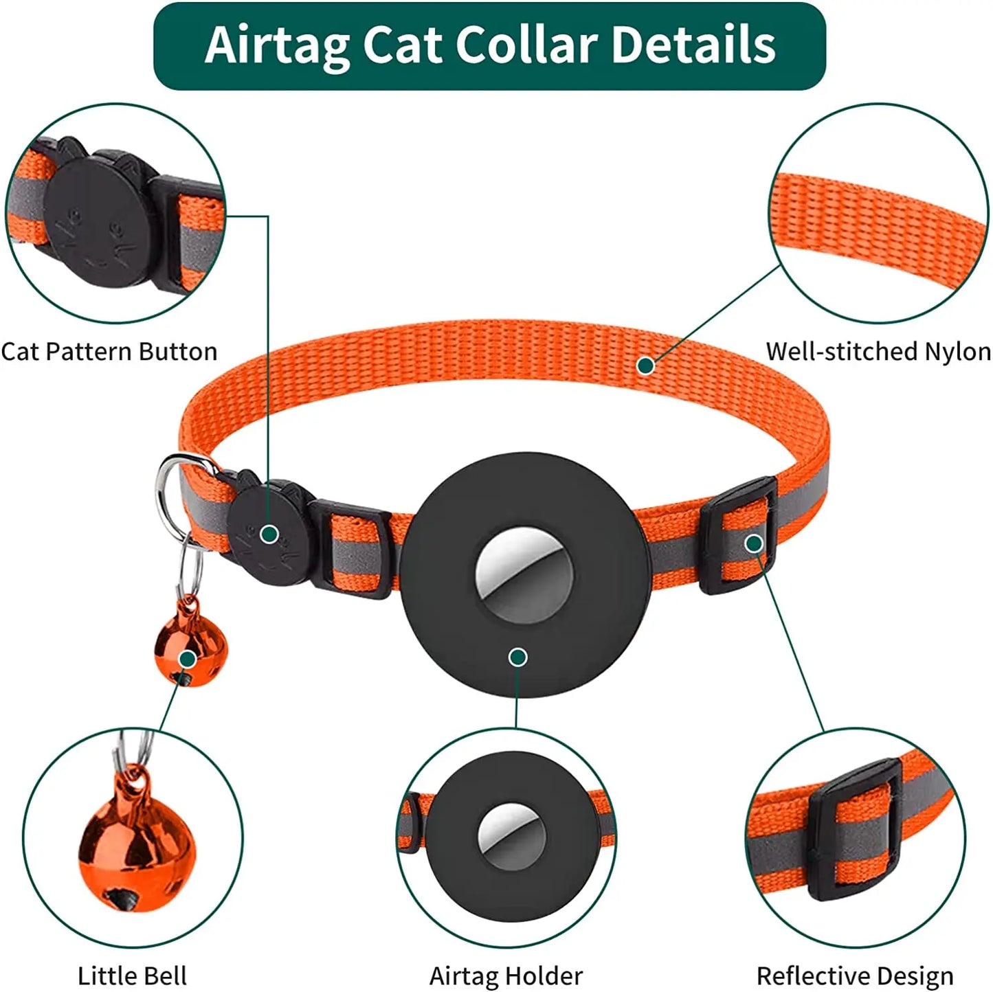 Breakaway Airtag Cat Collar